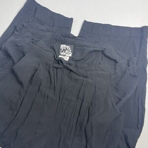 Jams World Pants Womens‎ Medium Black Cropped Pants Capri Beach Boho Lounge